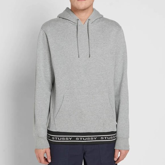 Stussy Jacquard Rib Hoodie in Gray (S) - Picture 2 of 5